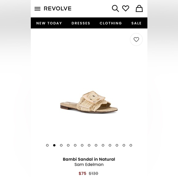 Sam Edelman Women’s Bambi Raffa Woven Enamel Buckle Sandals Size 8.5M Like New - Picture 9 of 9